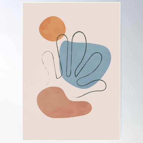 Boho Chic Minimalism 2 Poster Wall Art, Modern Wall Decor For Living Room Bedroom, 8x12 UNFRAMED