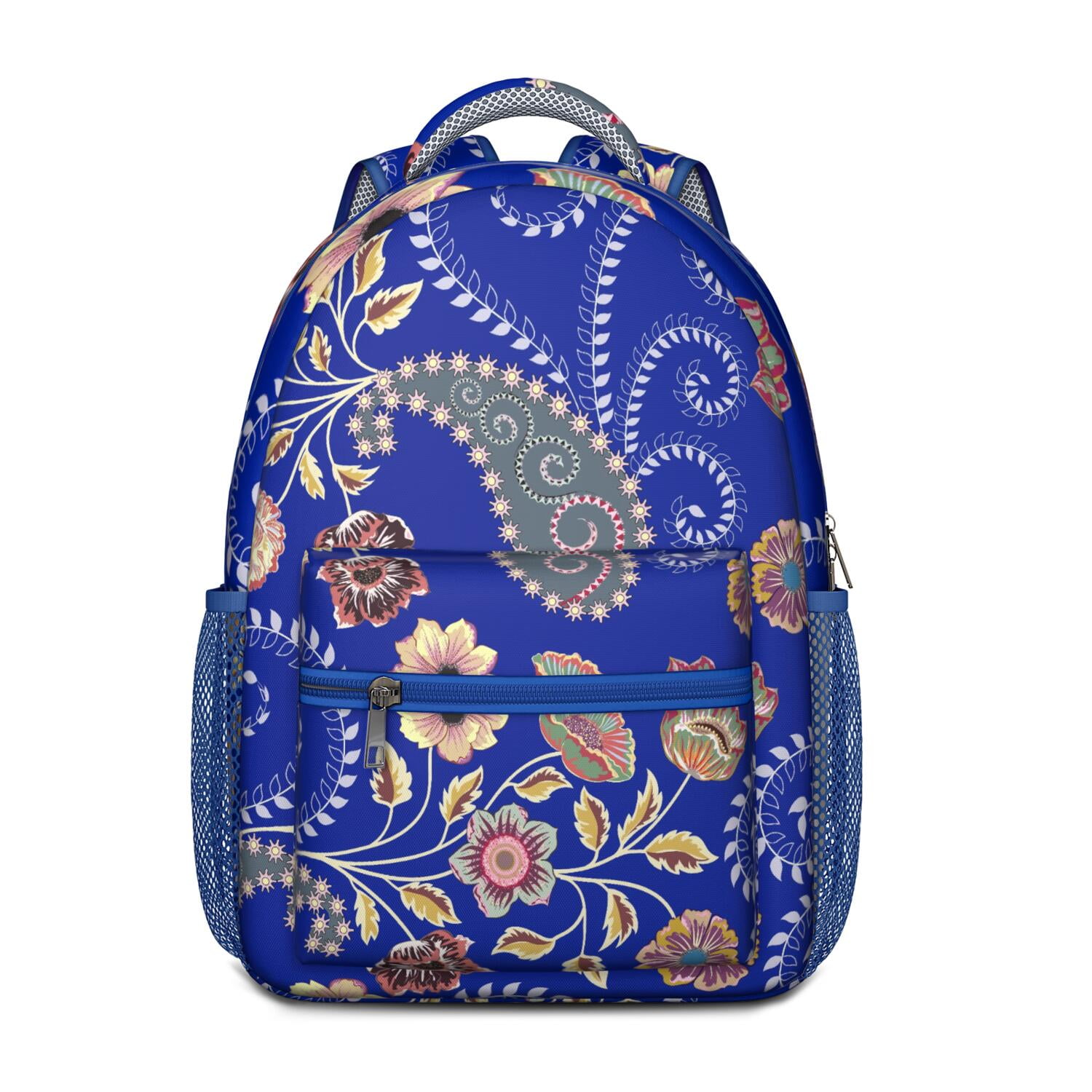 Boho Chic Paisley Backpack - Waterproof & Lightweight Bookbag for College Students & Commuters
