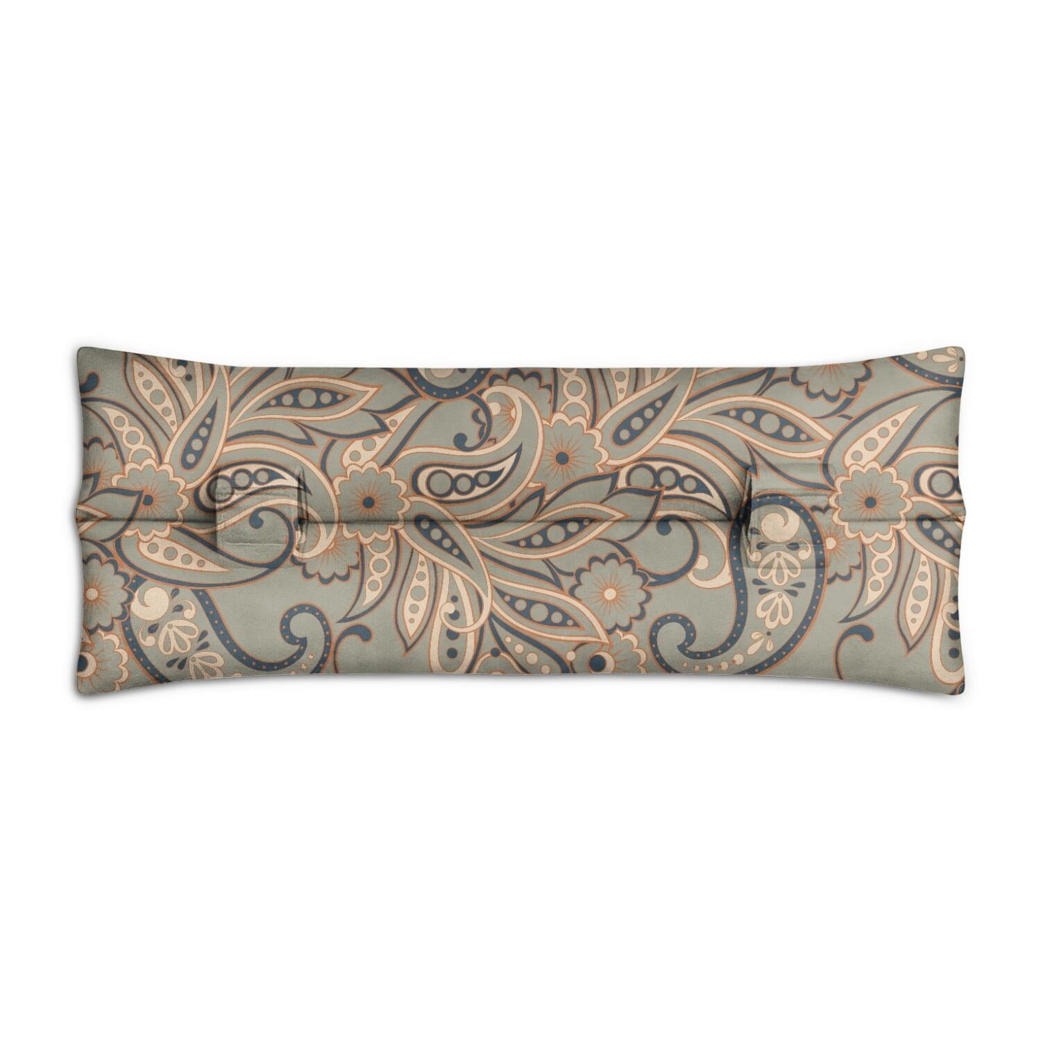 Boho Chic Paisley Car Seatbelt Pillow - 2-Inch Thick Pressure Relief Pad for Post Mastectomy & Chest Surgery - Machine Washable & Travel-Friendly