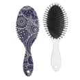 thumbnail image 1 of Boho Chic Paisley Hair Brush - Round-Tip Bristles for Gentle Detangling, Anti-Frizz & Scalp Massage, Ergonomic Handle for All Hair Types, 1 of 5
