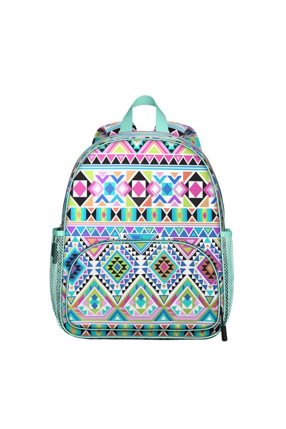 Boho Chic Rustic Home Decor Tribal Patterns Breathable Padded School Backpack