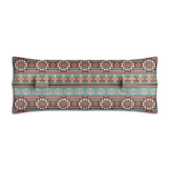 Boho Chic Seat Belt Pillow - Mastectomy Cushion for Breast Surgery Recovery, Geometric Bohemian, Easy Care