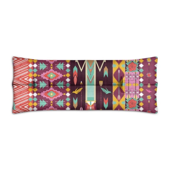 Boho Chic Seat Belt Pillow - Mastectomy Cushion for Breast Surgery Recovery, Geometric Design