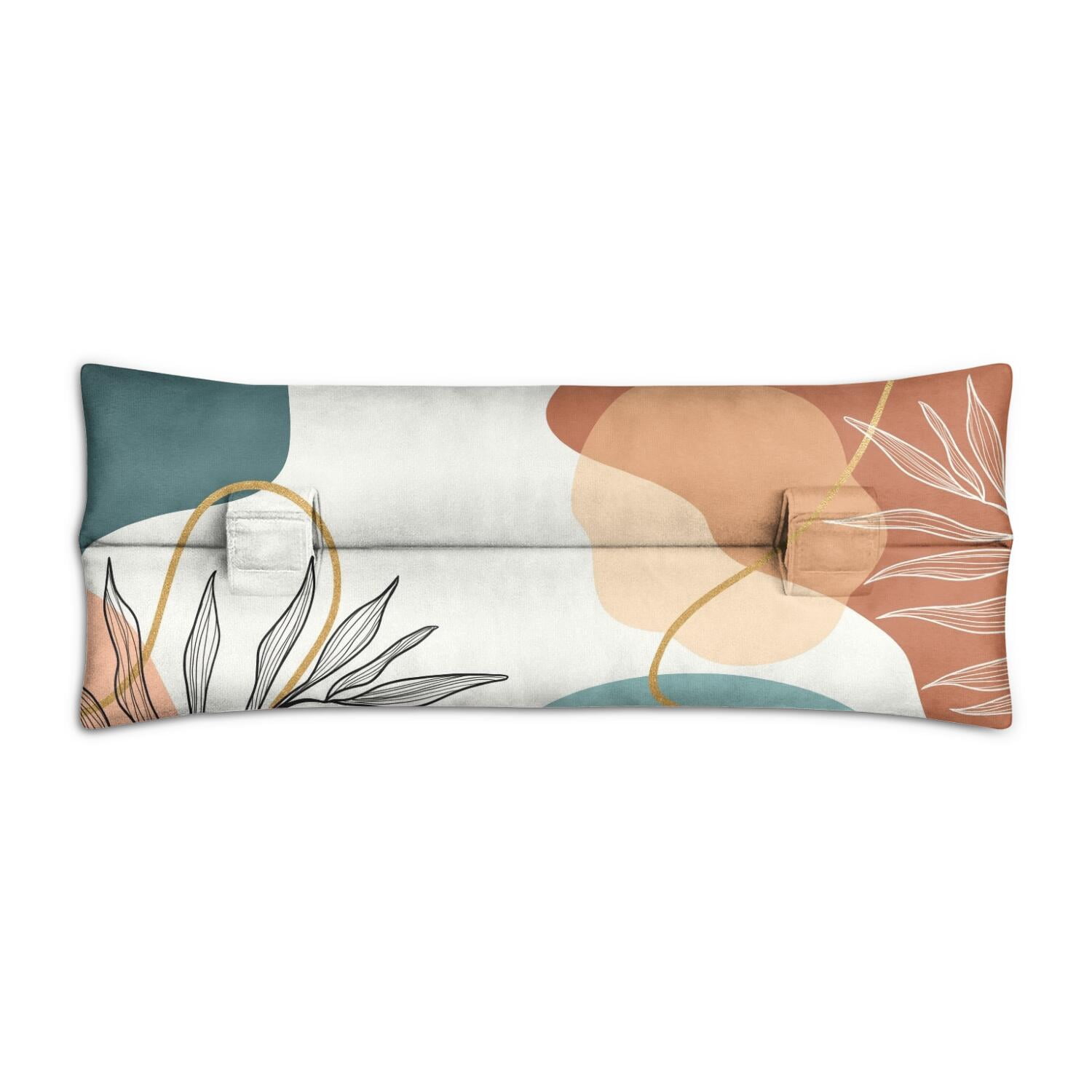 Boho Chic Seat Belt Pillow - Post Heart Surgery Cushion, Geometric Tribal, Double Straps