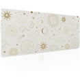 thumbnail image 1 of Boho Chic Sun Moon Large Mouse Pad XL Magic Mystical Galaxy Stars Clouds Extended Large Desk Mat Big White Desk Pad 80X30 CM Non-Slip Rubber Base Stitched Edge Long Mousepad,31.5×11.8 Inch, 1 of 6