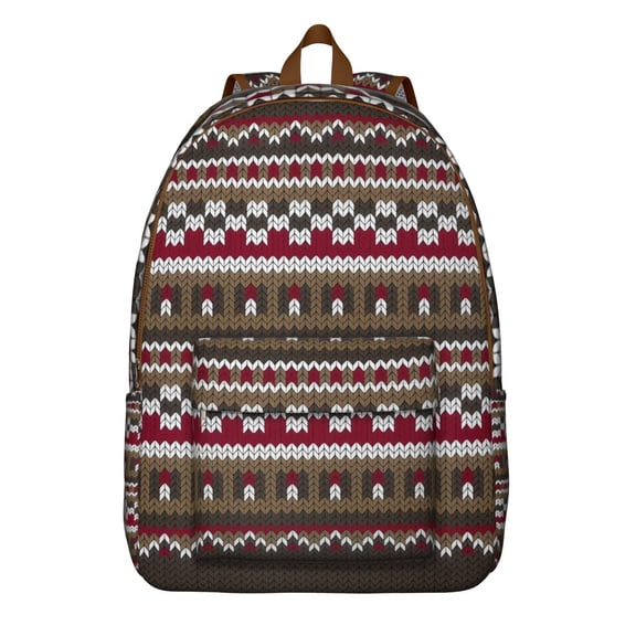 Boho Chic Travel Backpack for Women, Lightweight and Durable with Earthy Floral Pattern and Spacious Compartments