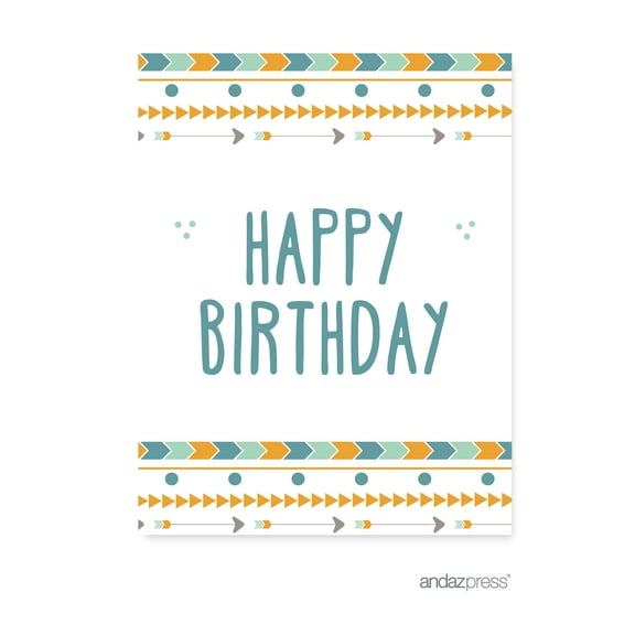 Boho Chic Tribal Birthday Party Signs, Graphic Decorations, 20-Pack