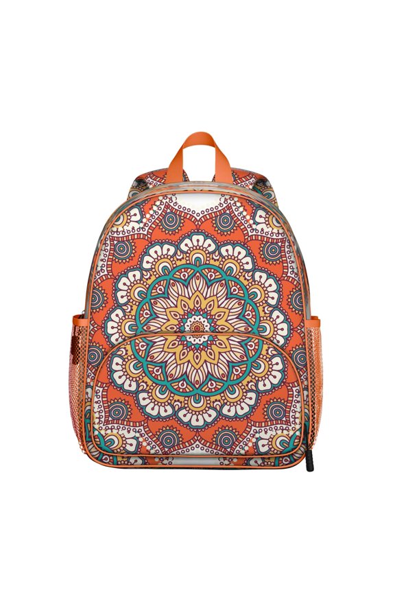 Boho Chic Tribal Pattern School Backpack - Comfortable Wear with Organized Storage