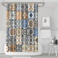 thumbnail image 1 of Boho Chic Tribal Shower Curtain 72x72 Inches Quick-Dry Polyester Curtain with Plastic Hooks Rustic Ethnic Artistic Style, 1 of 5