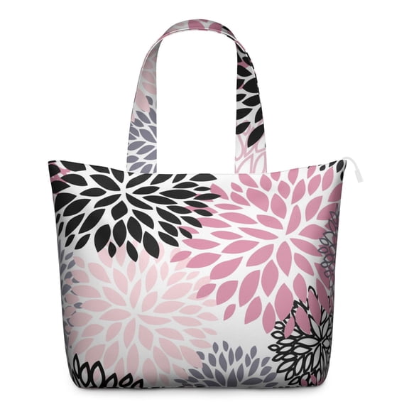 Boho Chic Vintage Style Travel Tote, Spacious Carry-On Bag with Durable Handles & Zipper Closure, Artistic for Fitness Enthusiasts