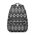 thumbnail image 1 of Boho Chic Work Backpack - Retro Tribal Print Bookbag with 17" Laptop Sleeve | Large Capacity Campus Backpack for Students, Commuting & Daily Use, 1 of 6