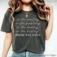 thumbnail image 1 of Boho Christian Shirt, There Was Jesus Tshirt, Religious Tee Gift For Church Friends, Motivational T-shirt For Women, Trendy Faith Outfit TWJ, 1 of 5