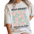 thumbnail image 1 of Boho Christian Strawberry T-Shirt – Fruits Of The Spirit Faith Graphic Tee, Cute Religious Shirt for Women & Men, 1 of 6