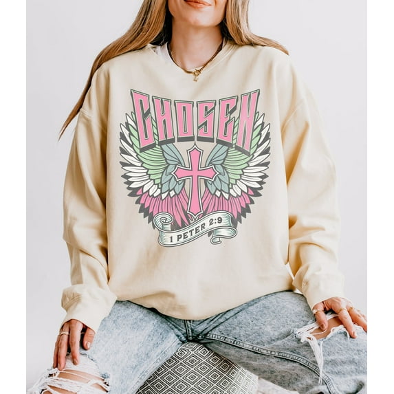 Boho Christian Sweatshirt Christian Clothing Bible Verse Shirts Godly Gifts for Her Trendy Christian TShirt Jesus Apparel Religious Shirts