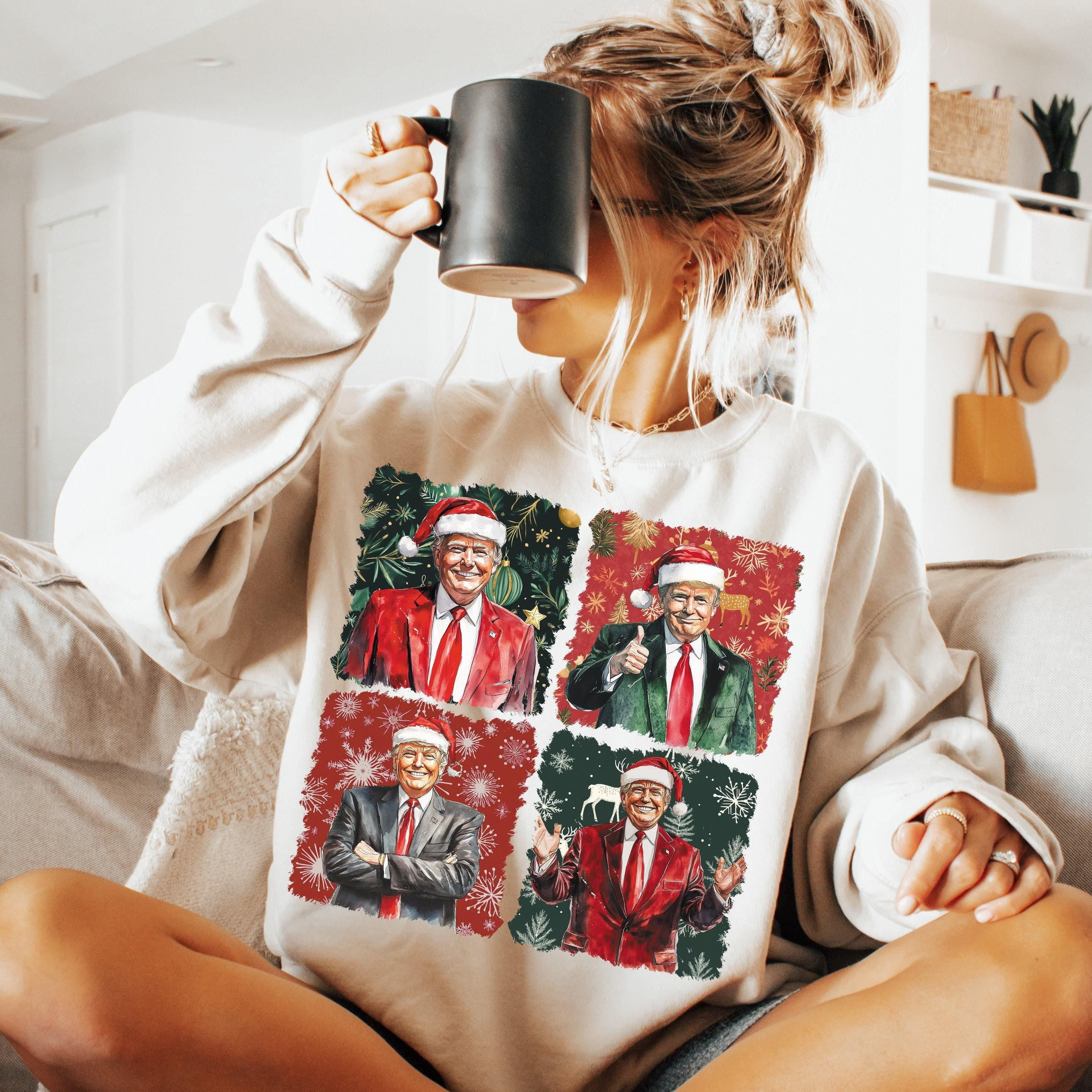 Boho Christmas , Happy Holidays , Merry Vibes , My President, 2024 , Election 2024, Crewneck