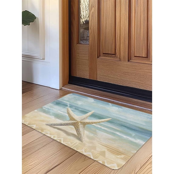 Boho Coastal Beach Door Mat Indoor Outdoor Entrance, Non Slip Small Rug ...