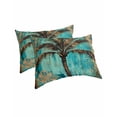 thumbnail image 1 of Boho Coastal Beach Pillow Covers King Size 2 Pack, Summer Ocean Tropical Tree Flower Soft Bed Throw Pillowcases Breathable Cooling Long Lumbar Body Pillow Sham Cover for Bed Sofa 20''x36'', 1 of 7