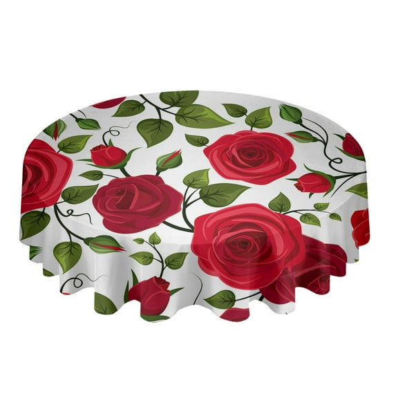 Boho Color Pattern Round Tablecloth Wedding Hotel Table Cover Holiday Dining Table Waterproof Tablecloth