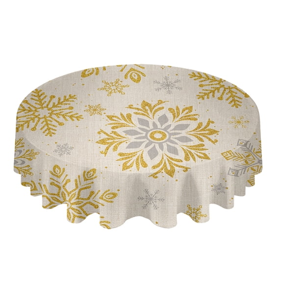 Boho Color Pattern Round Tablecloth Wedding Hotel Table Cover Holiday Dining Table Waterproof Tablecloth