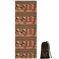 thumbnail image 1 of Boho Colorful Geometric Ethnic Pattern Hot Yoga Mat Towel Non Slip for Hot Yoga - Quick-Drying Yoga Mat Cover with 4 Corner Pockets with Travel Bag - Hot Yoga Towel Non Slip 74"x26", 1 of 6