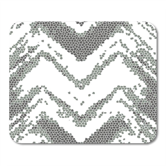 Boho Colorful Highly Detailed Abstract Lines Vintage Border Modern Damask for Carpet Scarf Clipboard Bold Mousepad Mouse Pad Mouse Mat 9x10 inch