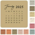 thumbnail image 1 of Boho Colors Small Month Planner Labels Mini Square 2025 Calendar Journaling 36 Month 4 Note Pack, 1 of 5