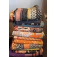 thumbnail image 1 of Boho Cotton Throw Blanket 85''x55'', Soft Lightweight Blanket for Couch, Bed, Travel, Picnics, Home Decor 10 Pcs Kantha Quilts, 1 of 8