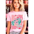 thumbnail image 1 of Boho Cowgirl Boot Floral Graphic T Shirts, 1 of 11