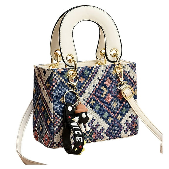 Boho Crossbody Bags for Women Small Bohemian Shoulder Tote Purse And Handbags Top Handle Satchel Bag
