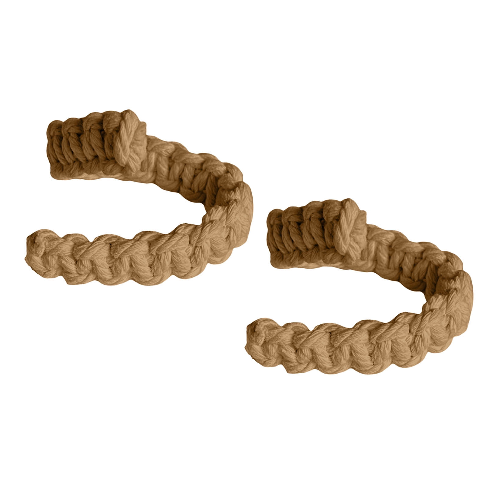 Boho Curtain Tiebacks - Handwoven Cotton & Jute Rope Adjustable ...