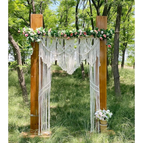 Boho Curtains Large Macrame Curtain Macrame Wall Hanging Woven Window Curtains Wedding Backdrop Room Divider Bed Headboard