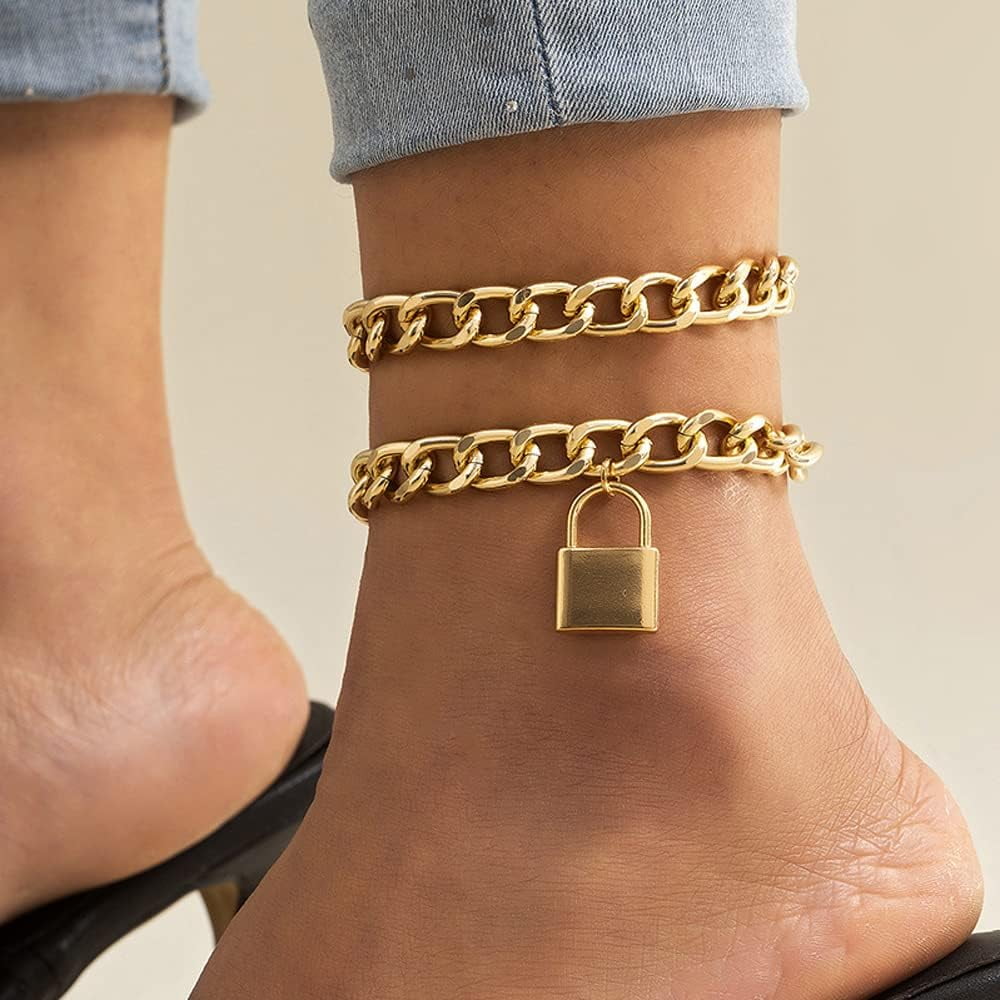 Padlock anklet discount