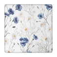 thumbnail image 1 of Boho Daisy Aesthetic Square Fitted Tablecloth, Waterproof Floral Elastic Table Cover, Backing for Indoor Outdoor Dining, 1 of 5