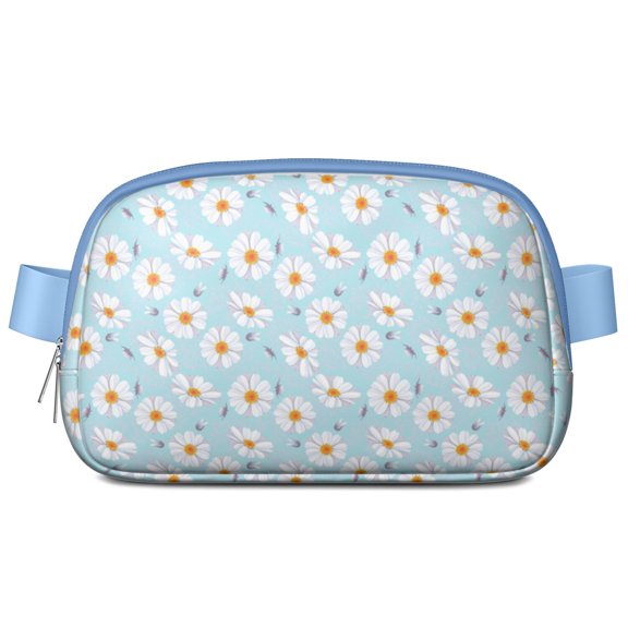 Boho Daisy Fanny Pack for Women – Cute Floral Waist Bag with Yellow Wildflower Print, Vintage Bloom Vibes for Summer & Spring Days