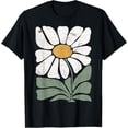 thumbnail image 1 of Boho Daisy ~ Flower Retro Botanical Wildflower Gardener T-Shirt, 1 of 4