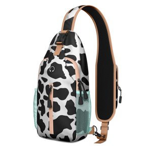 Boho Daisy Print and Flower Design Hiking Daypack Lightweight, Durable Polyester, Adjustable Strap Summer Spring Wildflower Style