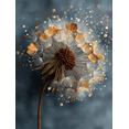 thumbnail image 1 of Boho Dandelion Canvas Print, Nature Inspired Digital Art, Modern Home Wall Decor, 1 of 8
