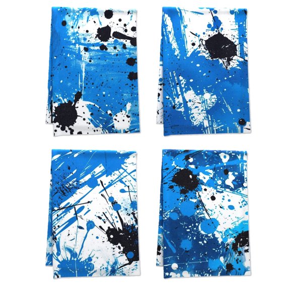 Boho Decor Bath TowelTowel Set Versatile Street Graffiti Watercolor Bathroom Accessories Digital Art Durable Fall Kitchen Decor, for Farmhouse Washroom Window Home Gym Deco 16 X 24Inches Set Of 4