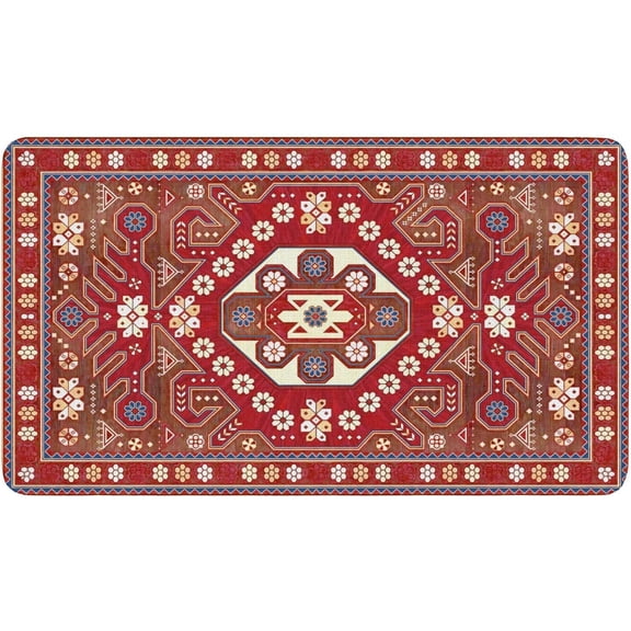 Boho Decor Door Mat - Bohemian Welcome Mats Outdoor Non-Slip Rubber Decorative Front Door Mats Indoor Rug 17" x 30"