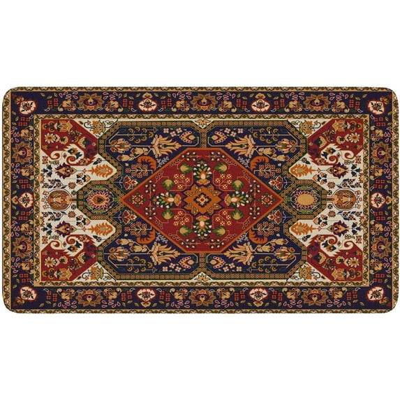 Boho Decor Door Mat Non Slip Doormat Indoor Entrance Rubber Bohemian Welcome Mats Low Profile Machine Washable Home Door Mats Suitable for Front Back Door Bedroom Rug 17" x 30"