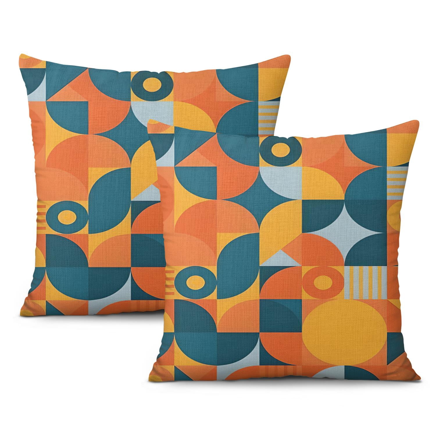 Decor R Covers Boho Decor Mid Century Modern Pillow Covers, 20x20 Size, Set of 2 ...