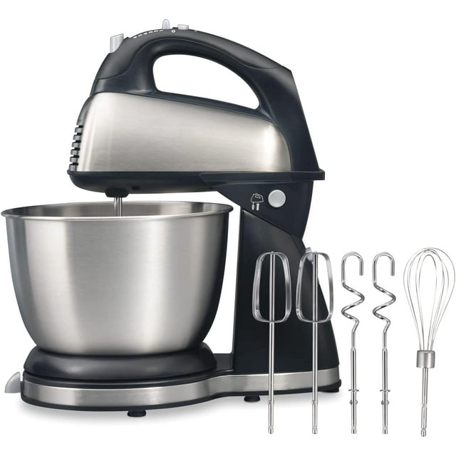 5.3QT 3-IN-1 Food Mixer, Kitchen Electric Mixer with Dough Hook, Beater, Whisk