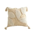 thumbnail image 1 of Boho Decorative Pillow Cover, Cotton Tassel Cushion Case, Woven Throw Pillowcase With Hidden Zipper And Textured Finish, Sofa Couch Bed Accent Cover For Home Decoration, 1 of 5