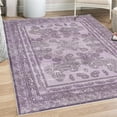 thumbnail image 1 of Boho Decorative Rug, Vintage Look Ethnic Look Pattern of Paisley Details and Bohemian Feels Damask, Quality Carpet for Bedroom Dorm and Living Room, 6 Sizes, Purple and Lilac, by Ambesonne, 1 of 4