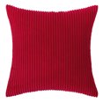 thumbnail image 1 of Boho Decorative Throw Pillow Covers 18x18 Inch Striped Corduroy Cushion Cases Soft Plush Pillow Covers for Sofa Couch Bed Living Room Farmhouse Boho Home Decor Autumn Fall Theme, 1 of 3