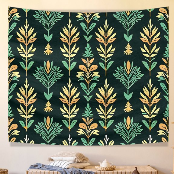 Boho Decorative Wall Hanging Tapestry Simplicity Washable Wall Hanging Tapestry 51x59inch - Boho Tribal Geometric Shapes Sophistication Tapestry for Dorm House Office Living Room