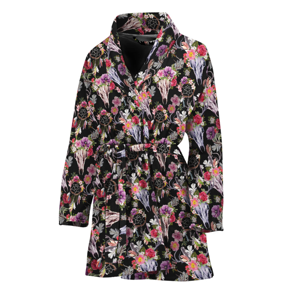 skull dressing gown ladies Disney The Nightmare Before Christmas Women's Hooded Dressing Gown