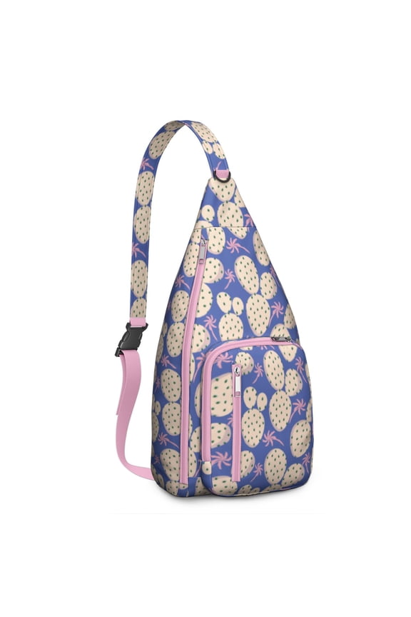 Boho Desert Sling Pack&nbsp;- Woven Inspired Cactus Design, Multi-Functional Travel Bag