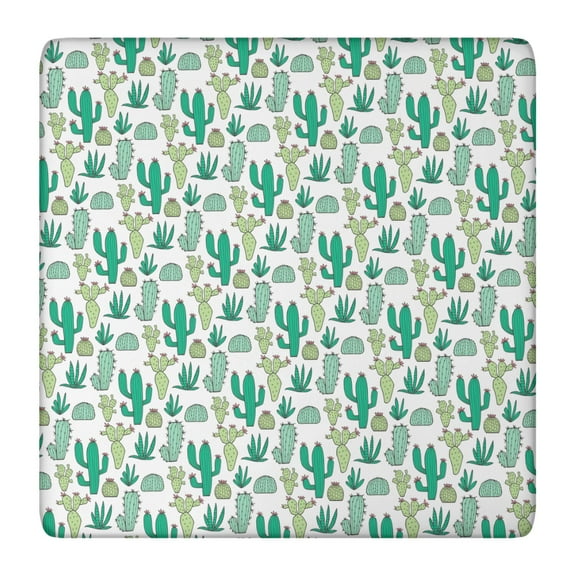 Boho Desert Succulent Table Cover - Vintage Southwestern Print, Snug Fit Elastic Tablecloth for Parties & Gatherings