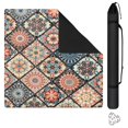 thumbnail image 1 of Boho Design Extra Large Rubber Playing Pad 31.5 Inch Square Mahjong Table Mat Features Non-Slip Grip and Noise Reducing Properties for Tiles and Cards, 1 of 7